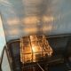 Vintage boom flush ceiling lamp by glashütte limburg smoked glass brass