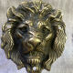 Lion head coat hooks in solid brass, Peerage England