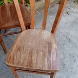 Set of four bistro chairs