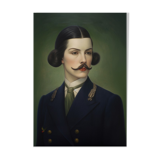 Old portrait - “Les moustachu-es” series