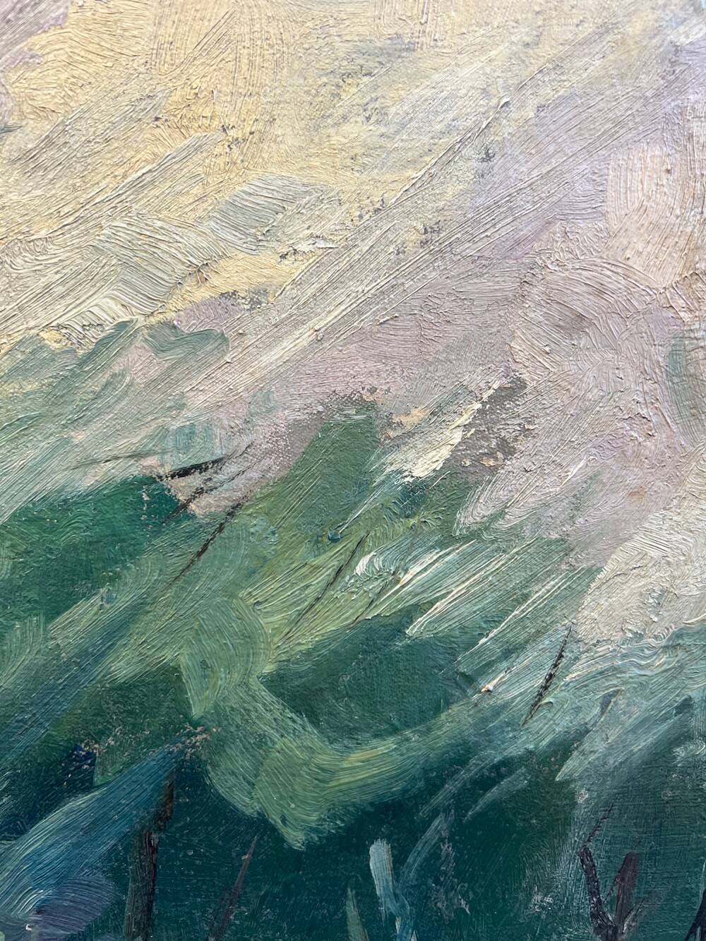 Painting "The house in the middle of the forest"