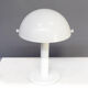Lampe de table champignon en métal blanc des années 90