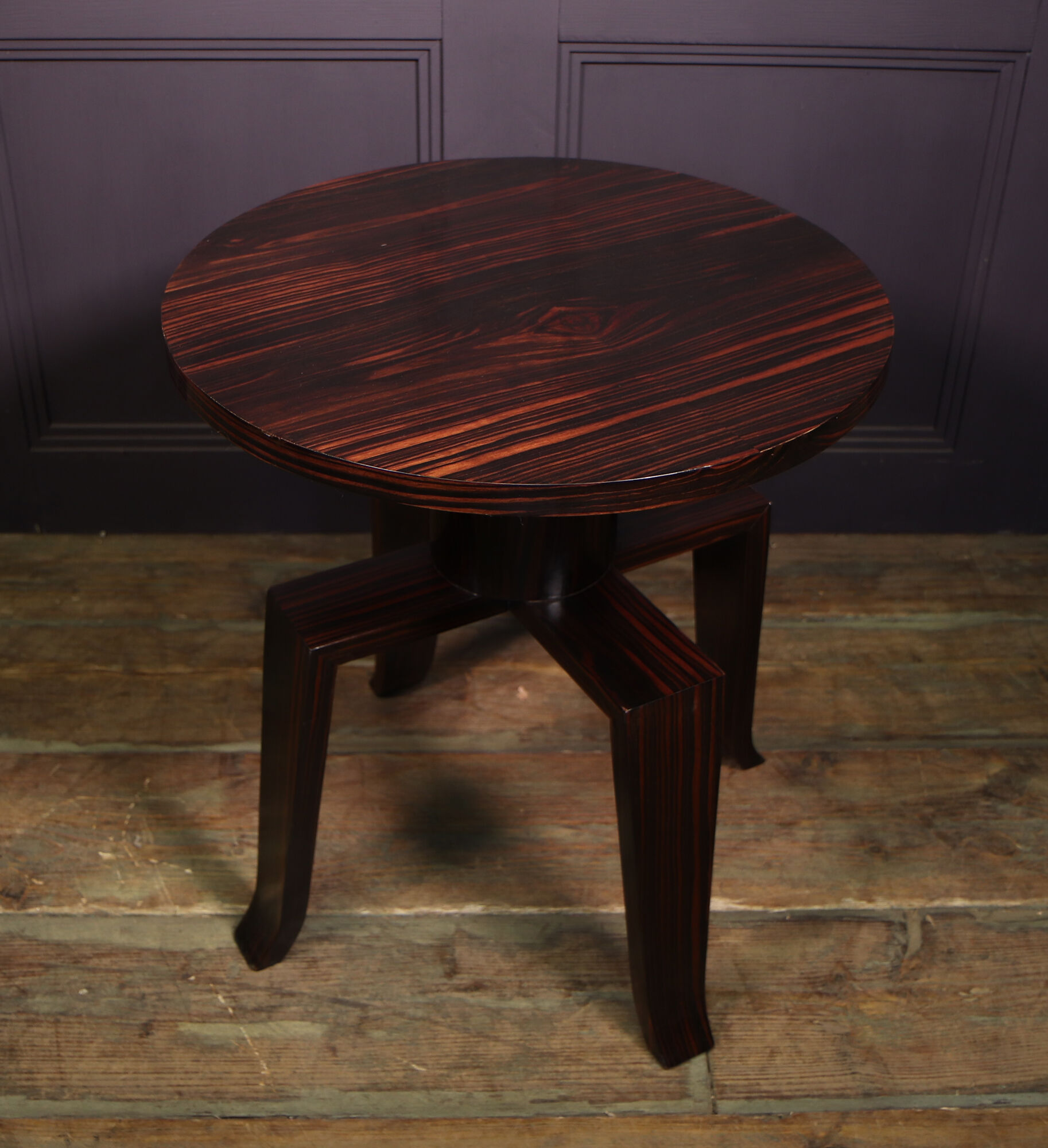 French art deco macassar ebony side table