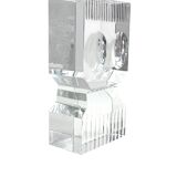 Sven Palmqvist, modern glass sculpture, Orrefors Sweden 1971