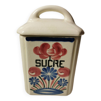 Large sugar box hbcm creil et montereau vintage mulhouse service