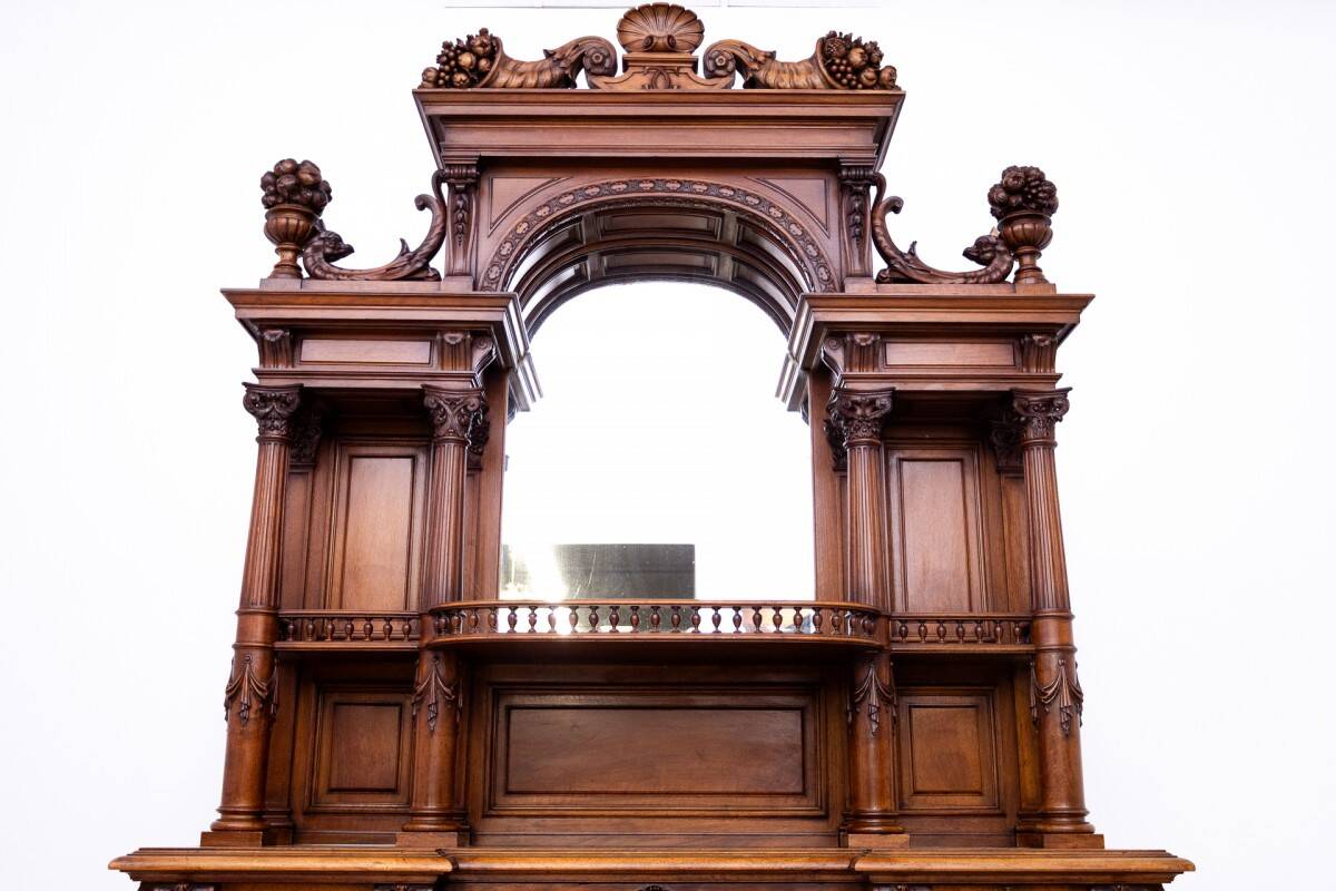 Exceptional figural sideboard, France, ca. 1880.