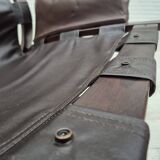 1970s, Scandinavian design, lounge chair, original condition, leather, bent wood.