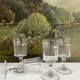 4 Baccarat cut crystal port wine glasses, similar to Chica model