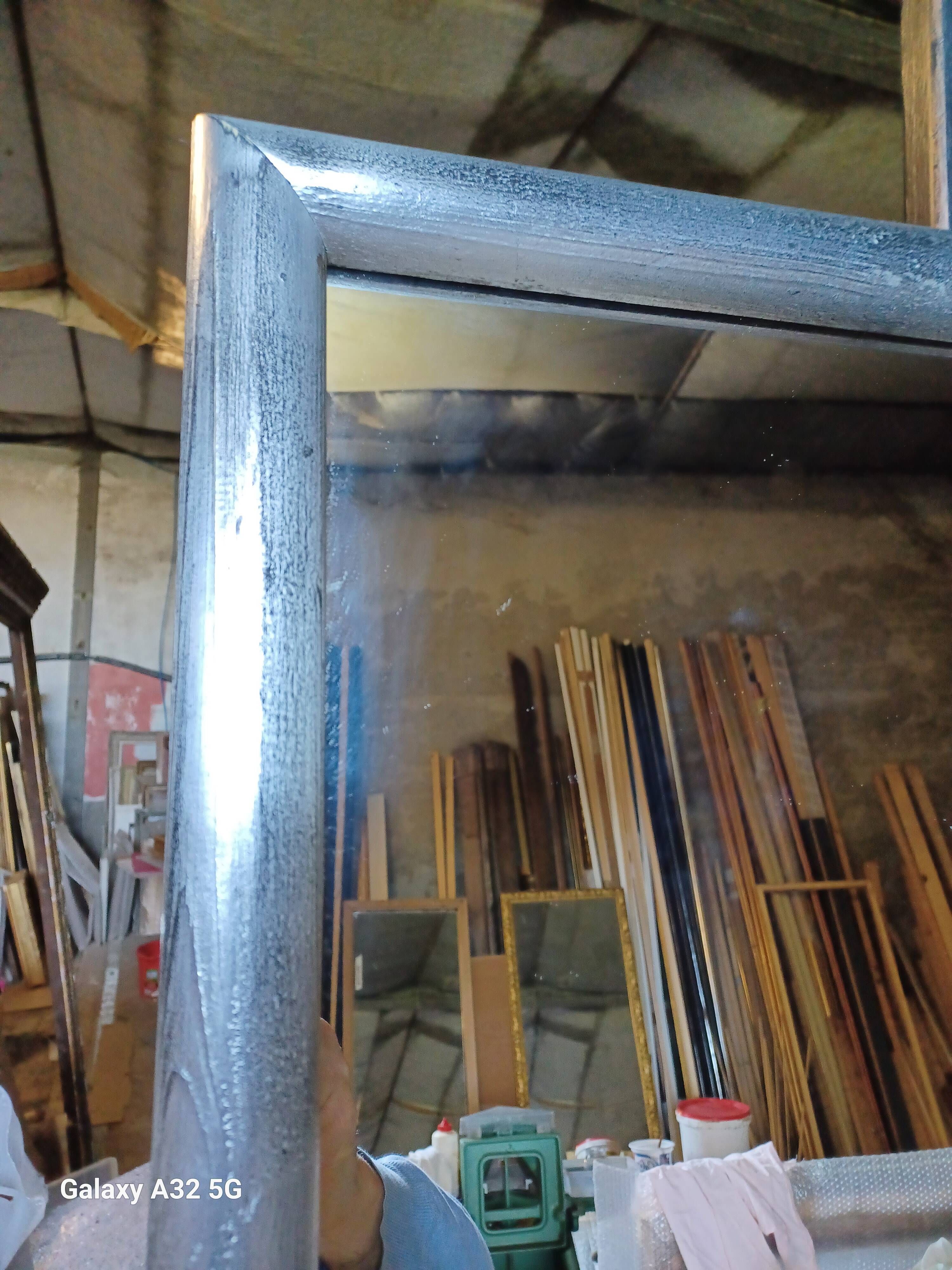 LARGE SILVER FLOOR MIRROR (GATSBY model)