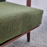 Pair of Scandinavian armchairs in afromosia, 60s