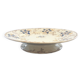 Plat sur pied décor floral