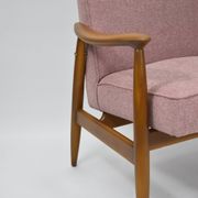 Fauteuil vintage original "CoCo", années 60, entièrement restauré, rose