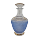 Carafe en verre granité bleu