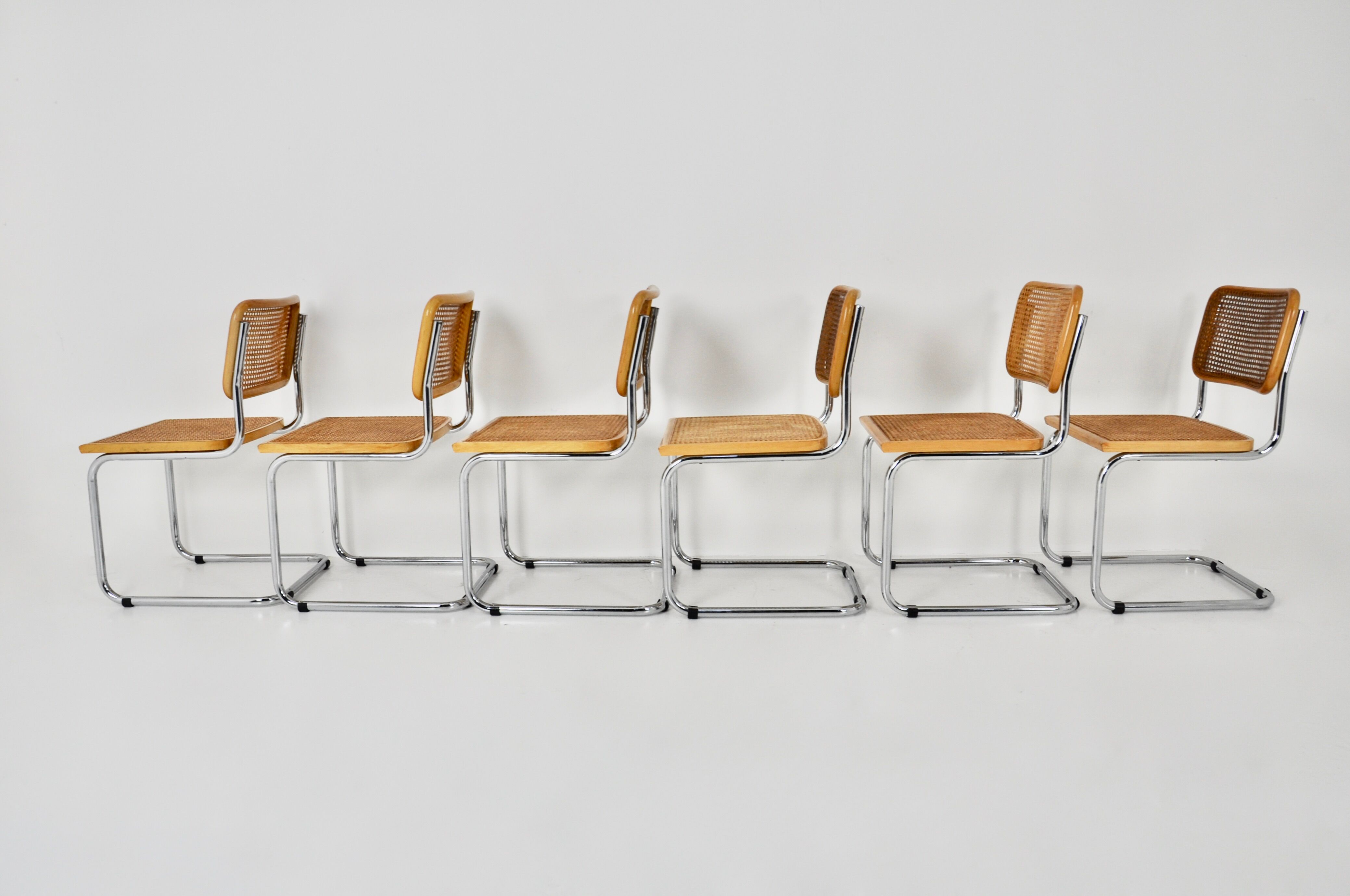 Dining chairs B32 by Marcel Breuer