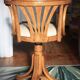 Fauteuil de bureau Americain pivotant en bois Thonet