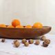Plat en bois brut art populaire