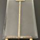 Brass frame, bevelled glass