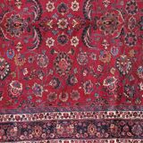 Handmade antique Persian Mashad rug 8.7' x 11' (265cm x 335cm) 1910s - 1B461