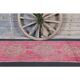 Vintage Turkish Oushak Handmade Wool Cotton Pink Runner Rug 86x306