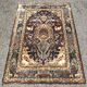 Tapis d'orient persan iran ispahan laine et soie 150x225cm