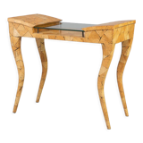 80s R & Y Augousti coconut shell inlay side table