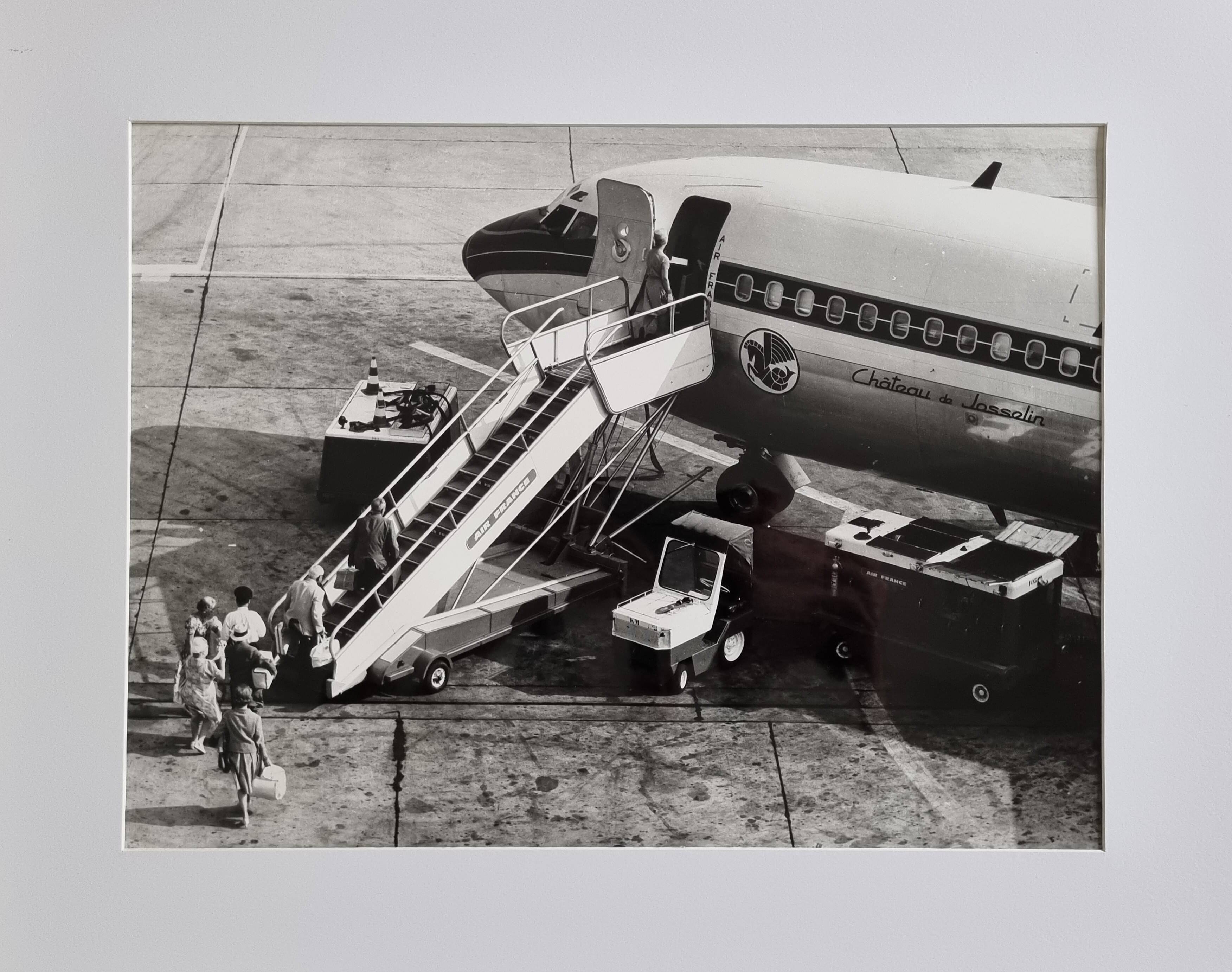 Photograph of Air France Caravelle "Château de Josselin" framed 53x43 cm