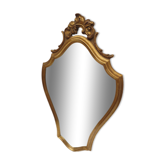 Miroir style Louis XV en bois doré