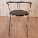 Chaise de bureau en inox vintage