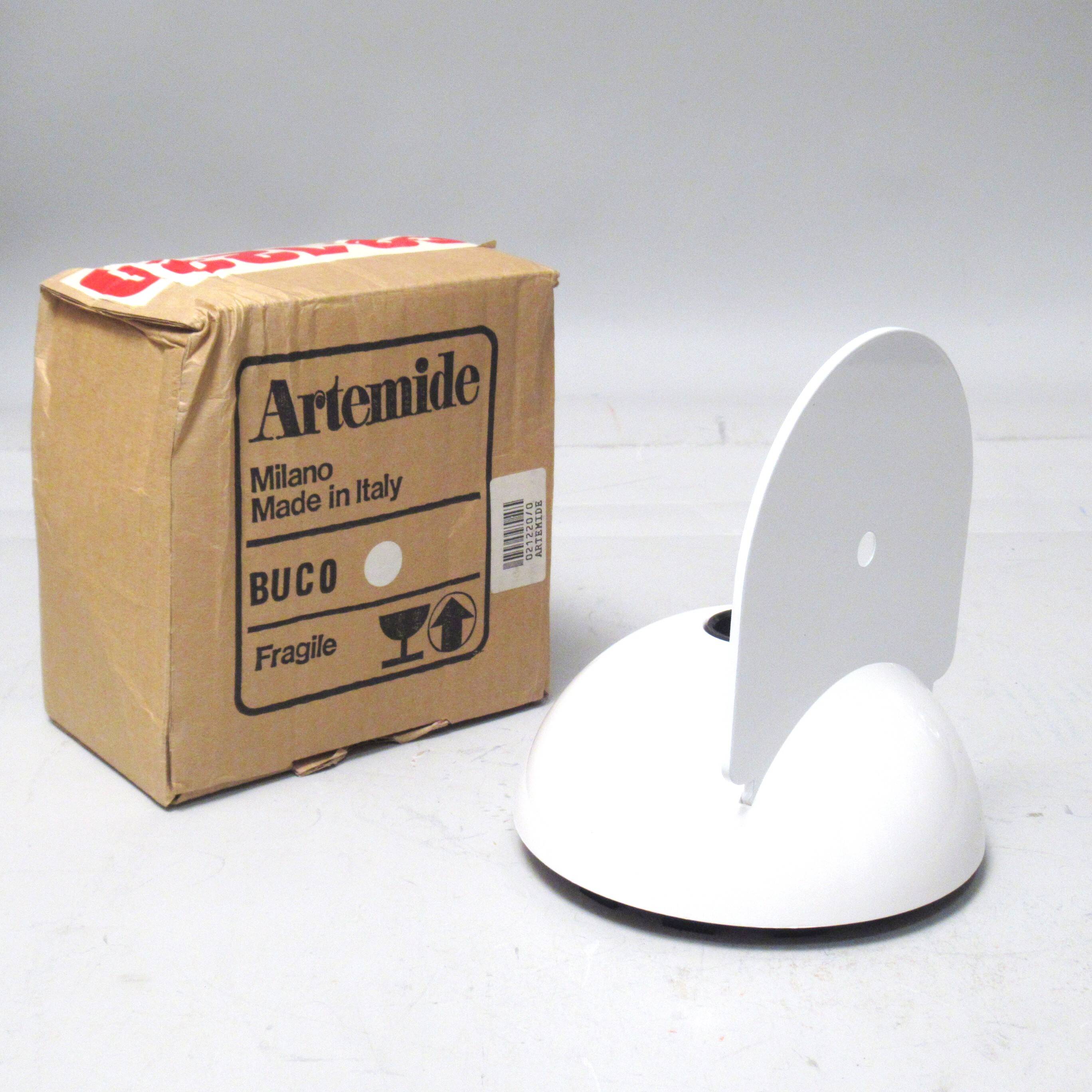 White Buco wall light Claudio Dini Artemide