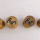 Set of 4 ceramic mugs signed Peyron