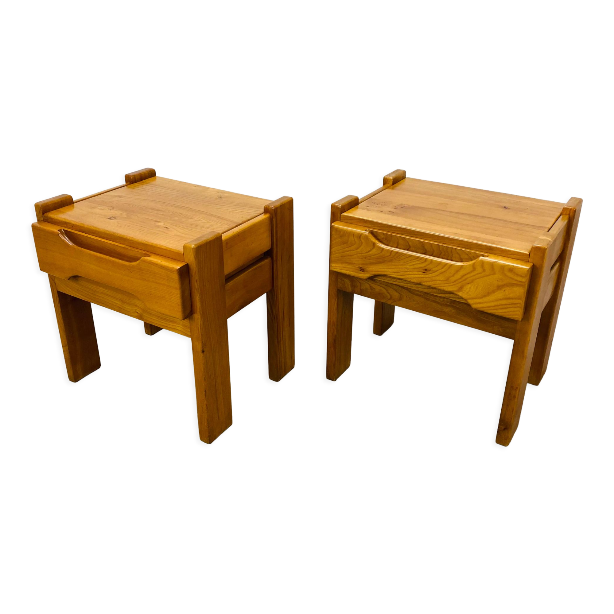 Pair of homemade elm bedside tables Regain