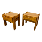 Pair of homemade elm bedside tables Regain