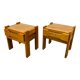Pair of homemade elm bedside tables Regain