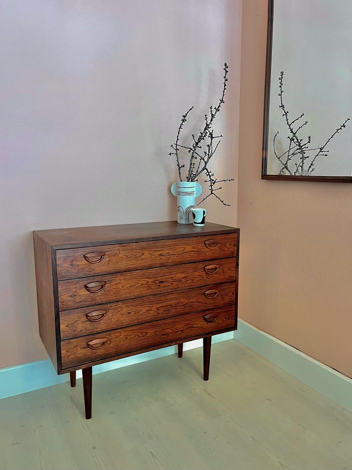 Danish chest of drawers by Kai Kristiansen in palisander 1960s