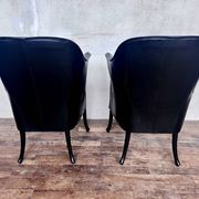 2 designer armchairs by Umberto Asnago for Giorgetti Italy