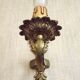 Pair of french vintage gilt bronze traditional style single wall lights 5113