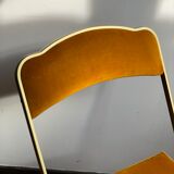 Velvet folding chair