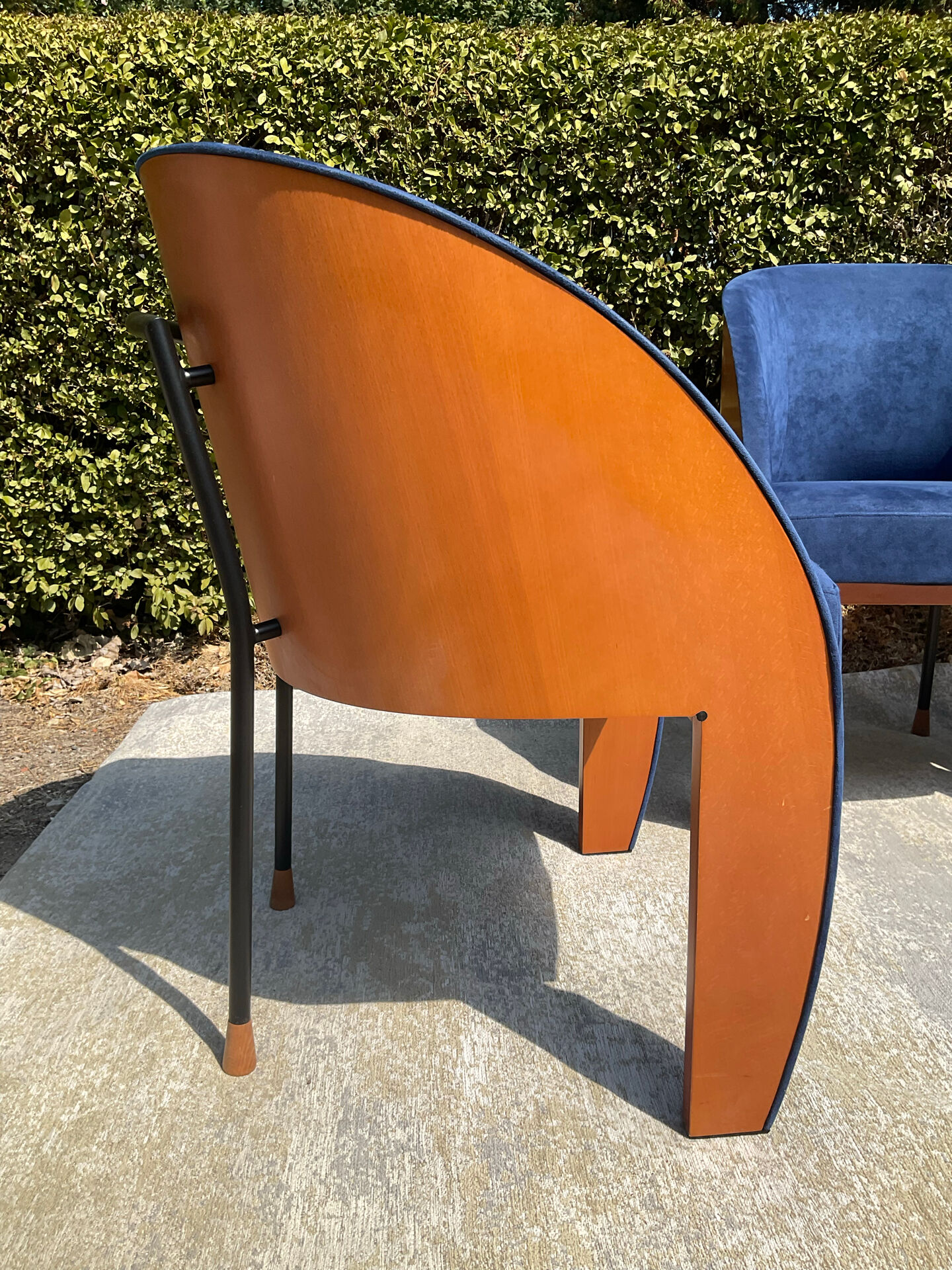 Set of 4 Postmodern Ligne Roset armchairs from the 1980s.