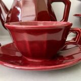 Set 12 coffee cups and vintage coffee maker