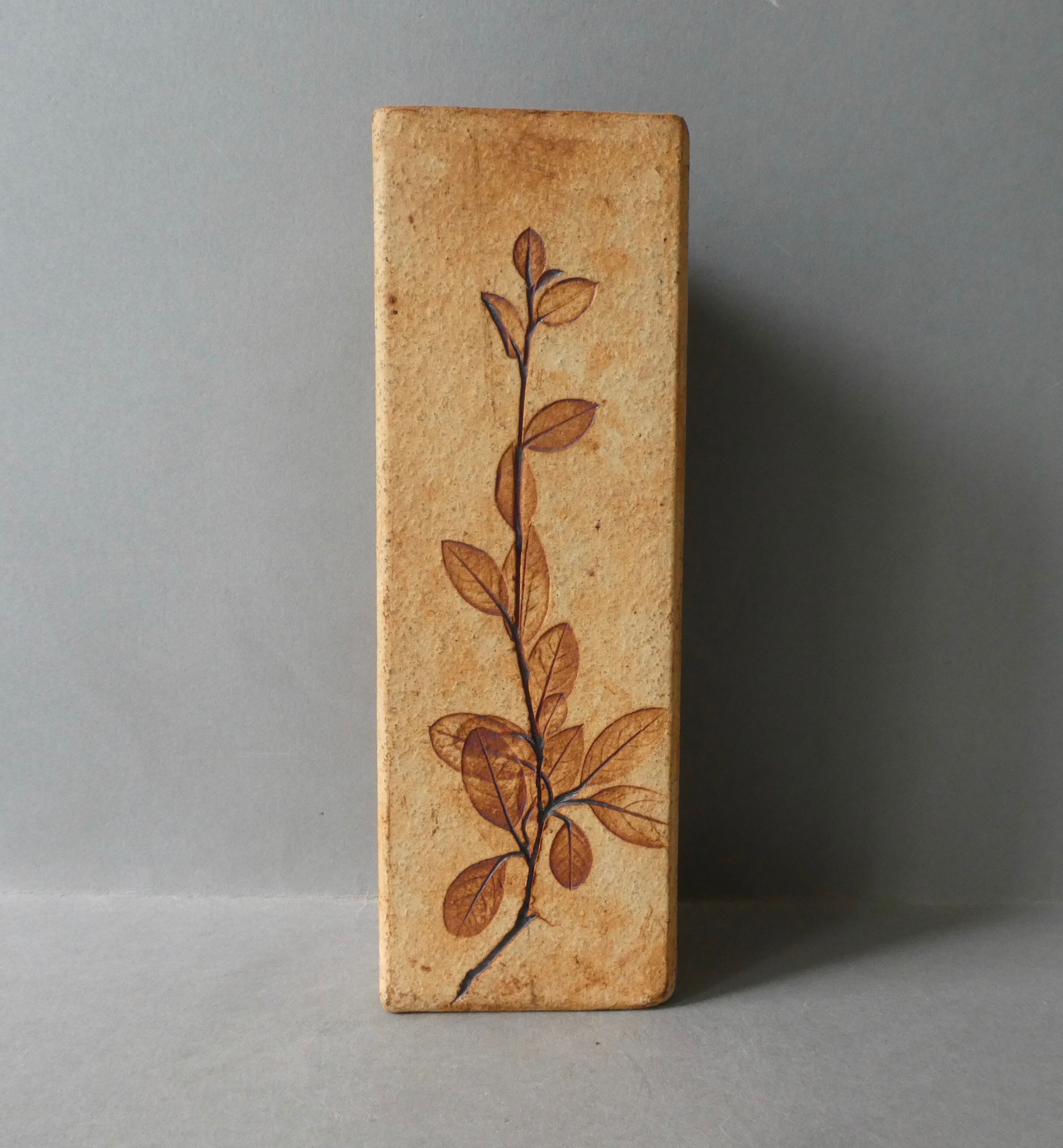 Ceramic vase, herbarium décor, Raymonde Leduc Vallauris