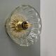 Vintage molded glass lampshade wall light - tableware collection -