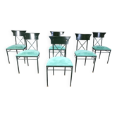 Chaises de salle à manger vintage par Belgochrom, ensemble de 6 - années 1970