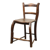 Antique Patinated Children's Chair, 1890s