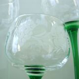 Set 6 glasses of Alsace wine