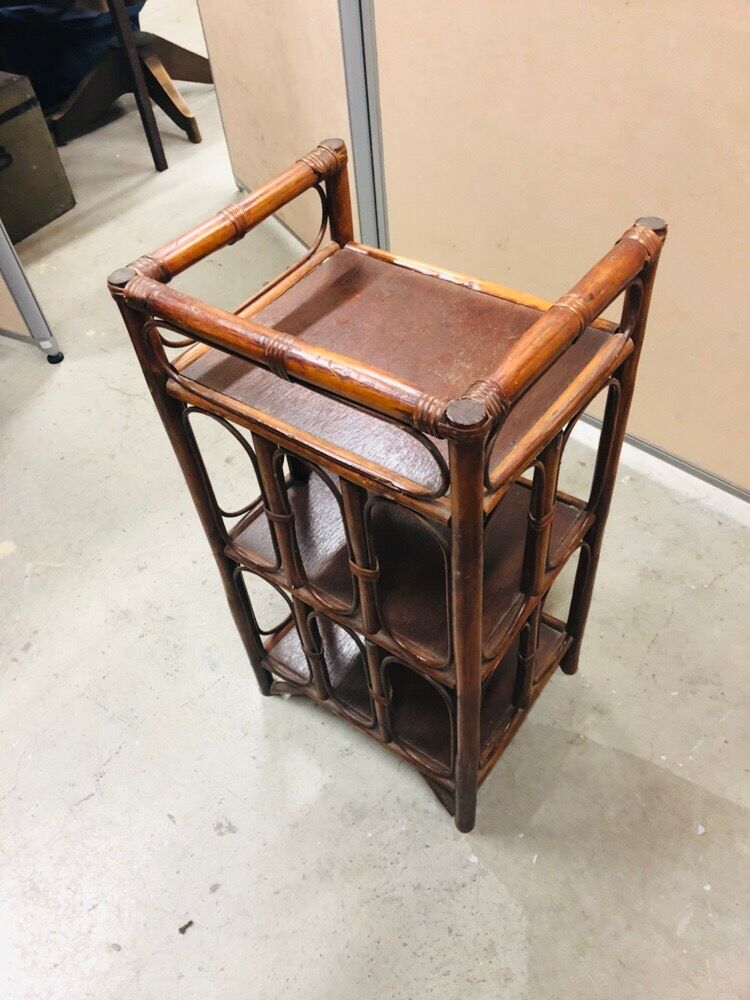 Vintage rattan shelf
