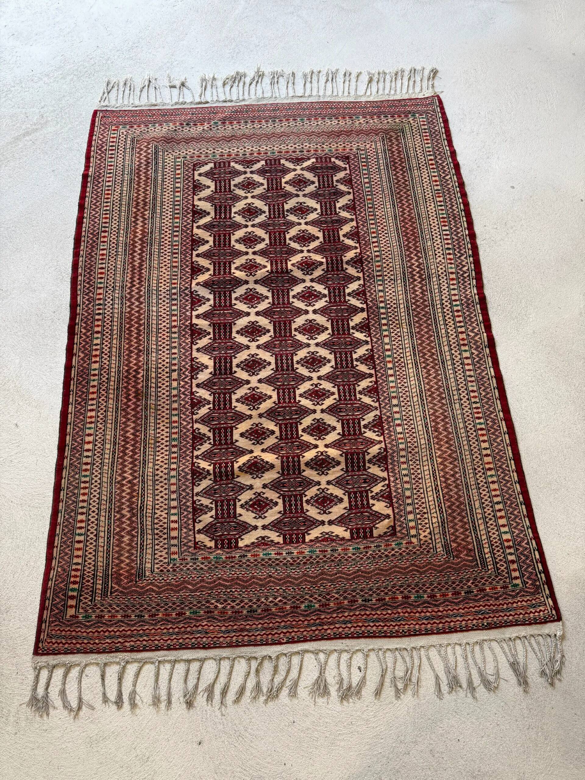 Red oriental rug