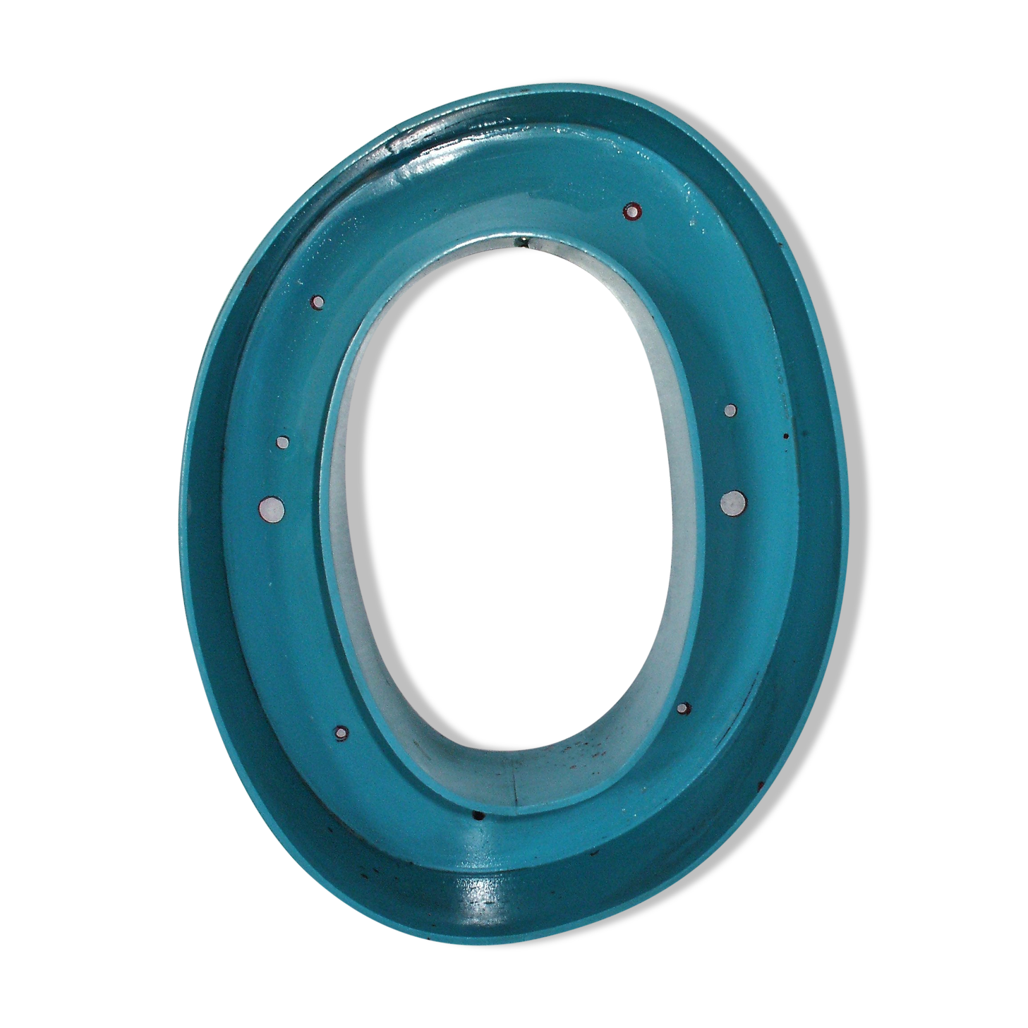 Letter to sign Plexiglas 'blue' (O)