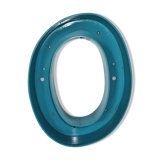 Letter to sign Plexiglas 'blue' (O)