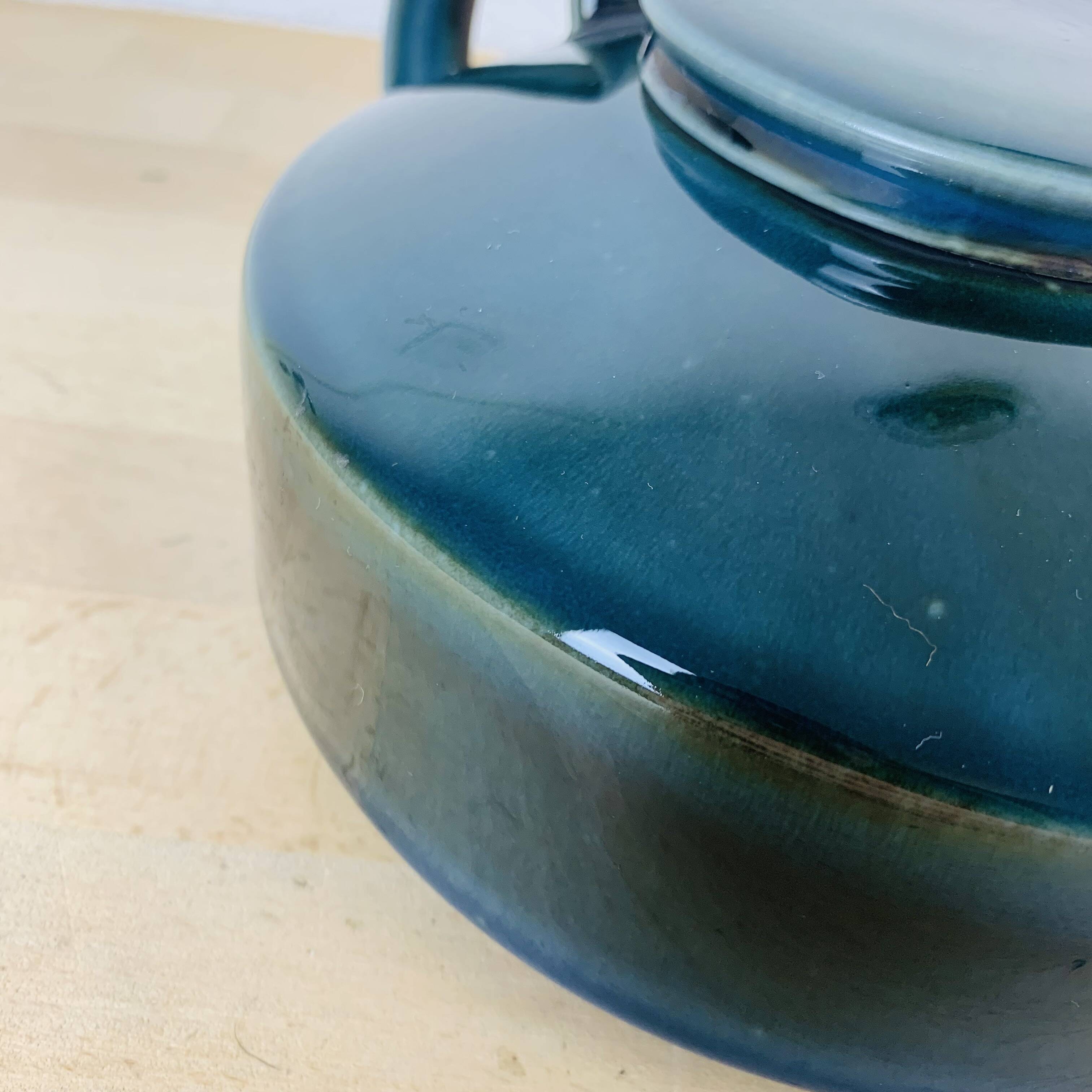 Vintage blue lot porcelain teapot