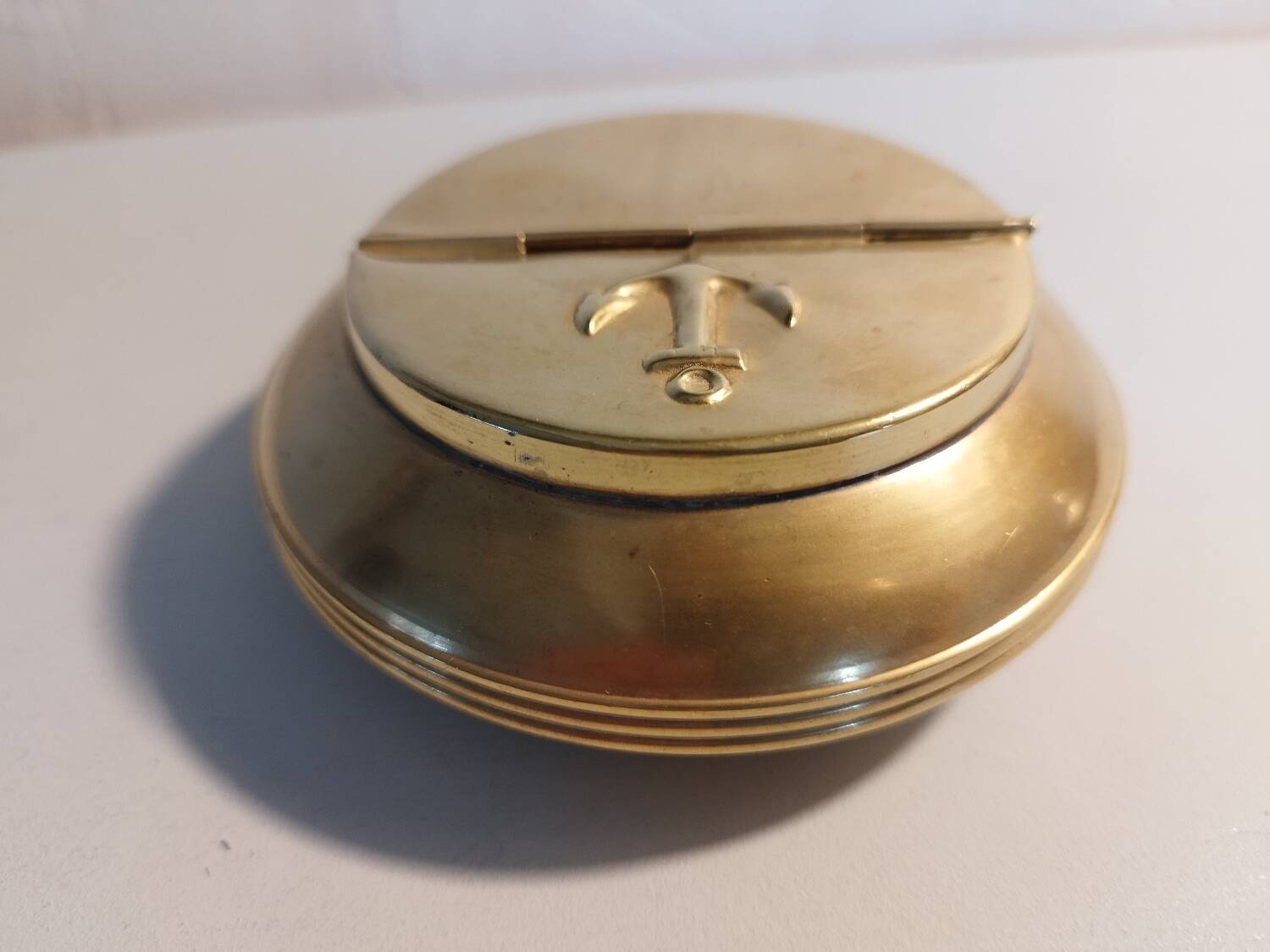 Marine brass ashtray